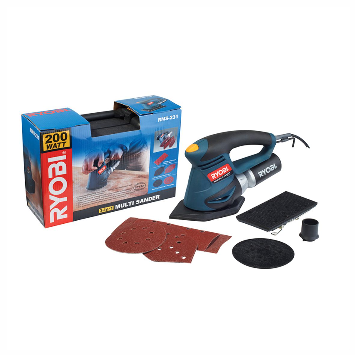 Ryobi Random Multi Functi Sander 200w